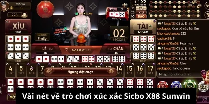 Sicbo X88 Sunwin là sản phẩm giải trí đặc sắc